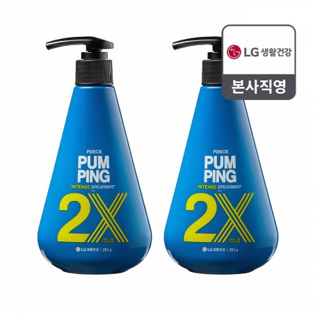 페리오 2X 인텐스 펌핑치약 285g 2개 (스피아민트)